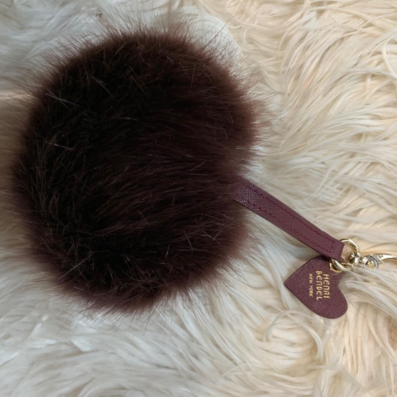 henri bendel Handbags - Henri Bendel Pom Pom Faux Fur Bag Charm Fob